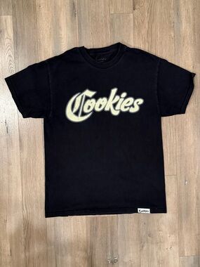 Cookies Black Short Sleeve Logo Tee
